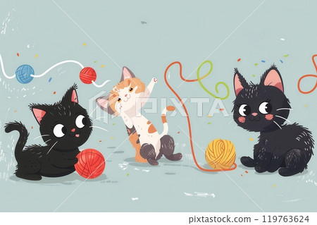 Silhouettes of furniture chairs, tables, and lamps are artfully arranged against a light gradient backdrop for a modern look. Generative AI 119763624