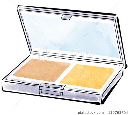 粉妝插畫化妝品化妝品 119763704