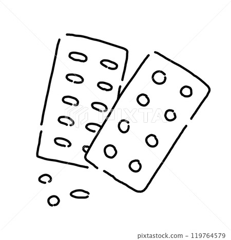 Simple illustration of medicine Simple illustration of medicine 119764579