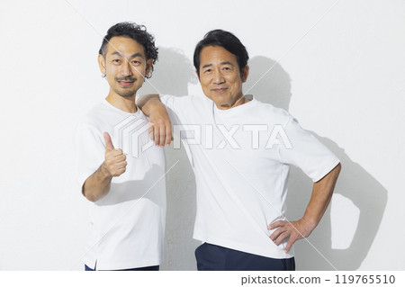 Two middle-aged men Two middle-aged men 119765510