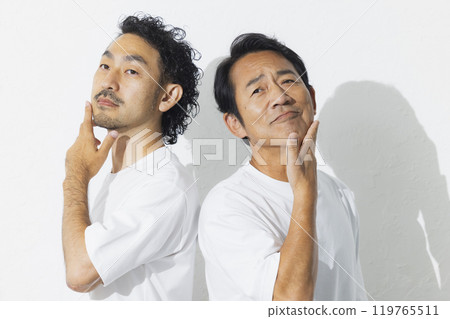 Two middle-aged men 119765511