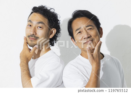 Two middle-aged men Two middle-aged men 119765512