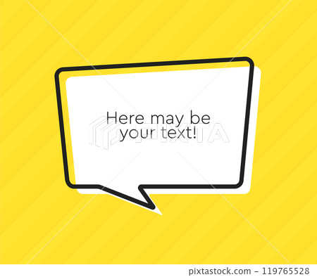 Quote frame blank. Text quote boxes, message Quote frame blank. Text quote boxes, message 119765528