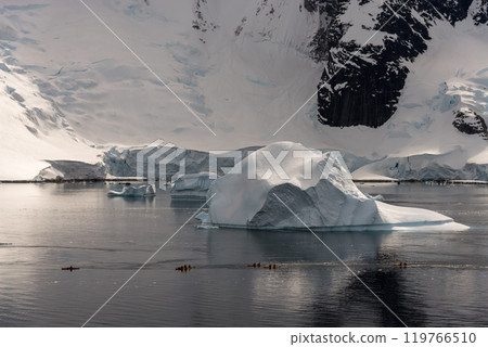 Beautiful seascape with iceberg at sea in Antarctic  119766510