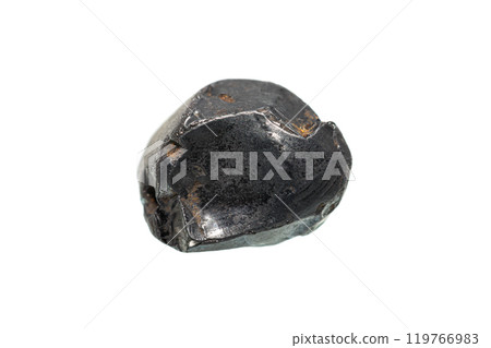 Magnetite stone on white background 119766983