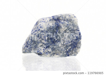 Blue Aventurine on white background Blue Aventurine on white background 119766985