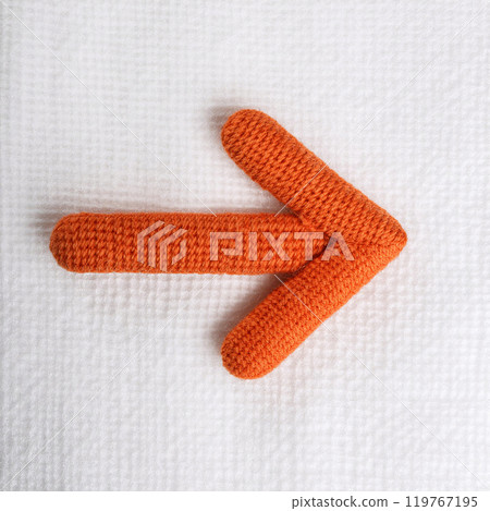 Arrow, orange yarn Arrow, orange yarn 119767195