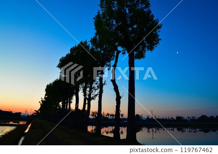 Natsui's Hasagi morning view (Niigata Prefecture) Natsui's Hasagi morning view (Niigata Prefecture) 119767462