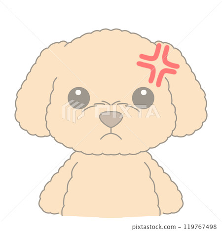 Angry dog illustration 119767498