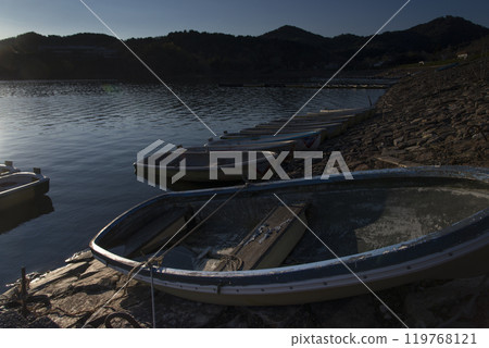 Iruka Pond and boats Iruka Pond and boats 119768121