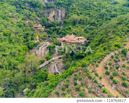 The Buddhist temple in the rock. The Buddhist temple in the rock. 119768627