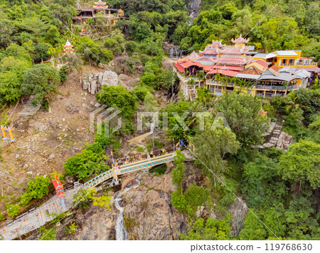 The Buddhist temple in the rock. The Buddhist temple in the rock. 119768630