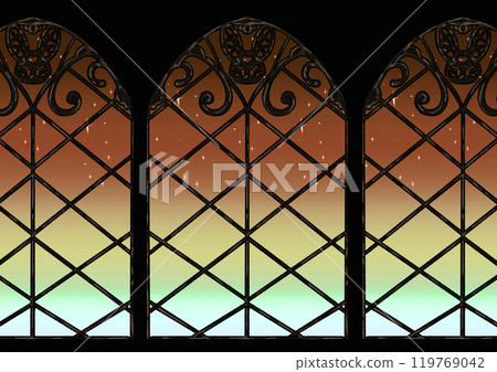 Background: Evening sky seen from the window Background: Evening sky seen from the window 119769042