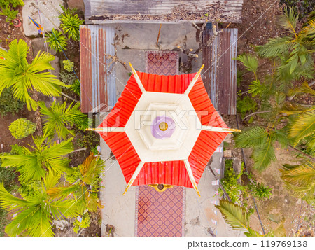 The Buddhist temple in the rock. 119769138
