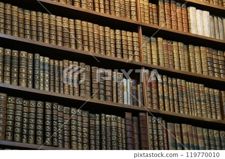 A bookshelf filled with books A bookshelf filled with books 119770010
