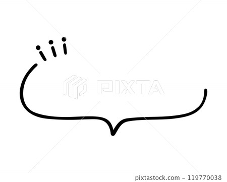 帶有簡單手寫文字的語音氣泡 帶有簡單手寫文字的語音氣泡 119770038