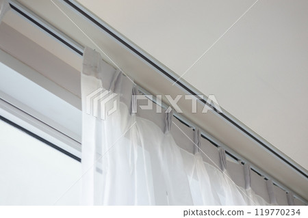 Curtain window interior decoration in living room Curtain window interior decoration in living room 119770234