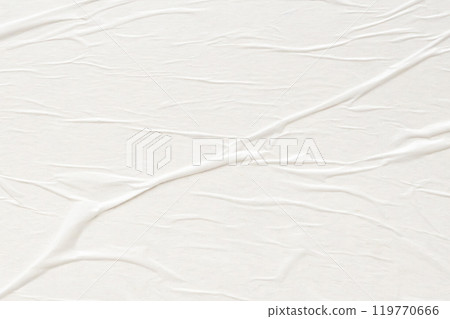 White blank crumpled and creased paper poster texture background White blank crumpled and creased paper poster texture background 119770666