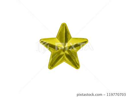 golden Christmas star jewels sticker isolated on white background golden Christmas star jewels sticker isolated on white background 119770703