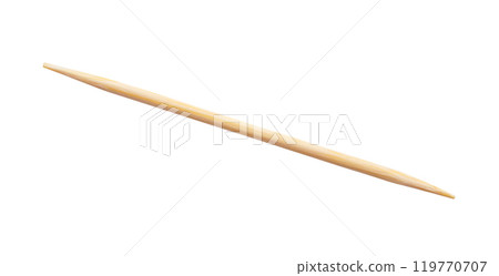 Wooden toothpicks isolated on white background 119770707