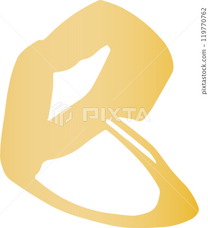 蛇漢字書法2025年新年賀卡材料金色 蛇漢字書法2025年新年賀卡材料金色 119770762