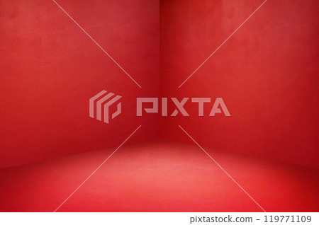 Abstract red studio background for product presentation Background for display product. 119771109