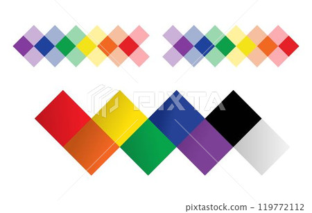 Colorful Diamond Shapes, color psychology 119772112