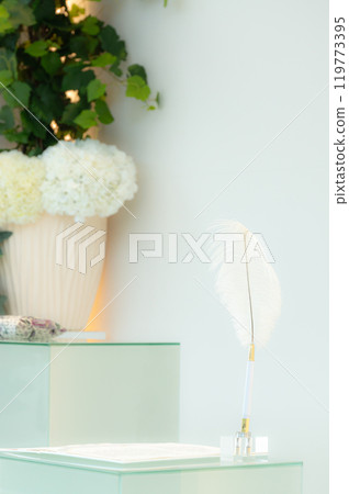 Vow signing at church wedding chapel Vow signing at church wedding chapel 119773395