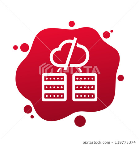 servers offline vector icon for web servers offline vector icon for web 119775374