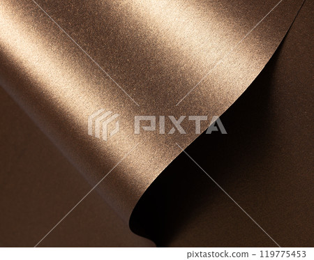 Glossy abstract background with a warm, shimmering glow and elegant sparkle, featuring a dark, 119775453