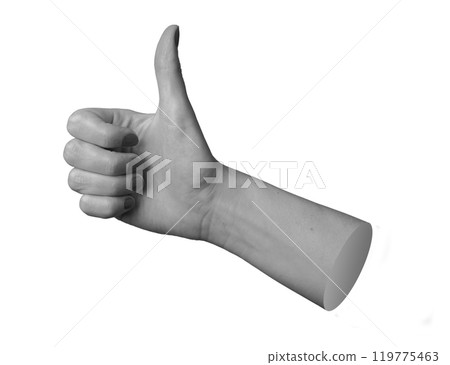 Isolated female hand giving a thumbs up gesture, symbolizing approval, positivity, and success, set Isolated female hand giving a thumbs up gesture, symbolizing approval, positivity, and success, set 119775463