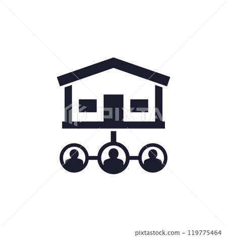 tenants of a house icon tenants of a house icon 119775464