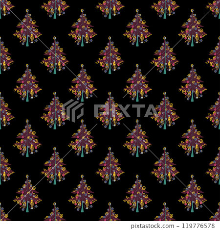 Seamless vector background with Christmas and New Year motifs. Minimalists style texture for decoration, wrapping paper, textile, scrapbboking. Seamless vector background with Christmas and New Year motifs. Minimalists style texture for decoration, wrapping paper, textile, scrapbboking. 119776578