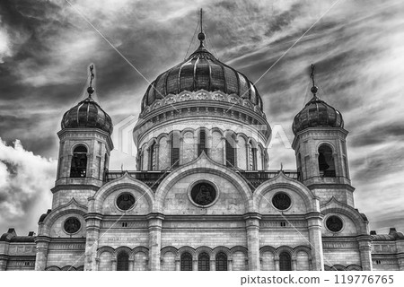 Cathedral of Christ the Saviour, iconic landmark in Moscow, Russia 119776765