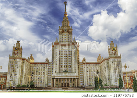 Lomonosov State University building in Moscow, Russia Lomonosov State University building in Moscow, Russia 119776788