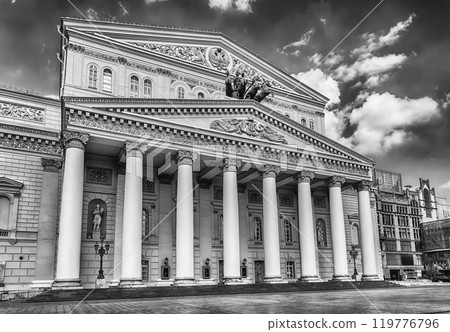 The iconic Bolshoi Theatre, sightseeing and landmark in Moscow, Russia The iconic Bolshoi Theatre, sightseeing and landmark in Moscow, Russia 119776796