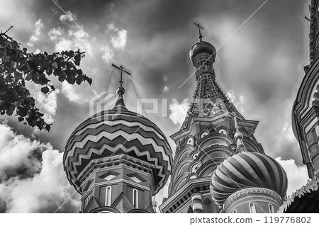 Saint Basil's Cathedral on Red Square in Moscow, Russia 119776802