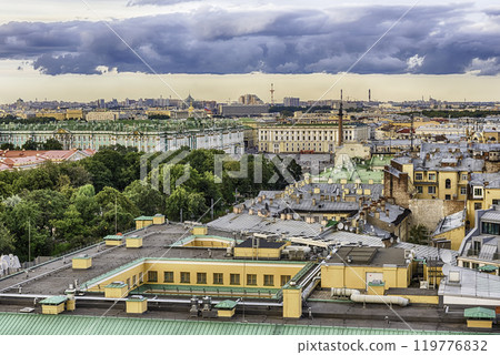 Panoramic view over St. Petersburg, Russia, from St. Isaac's Cathedral Panoramic view over St. Petersburg, Russia, from St. Isaac's Cathedral 119776832