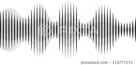 Experience captivating abstract audio waves, with peaks and valleys forming mesmerizing patterns representing sound frequencies Experience captivating abstract audio waves, with peaks and valleys forming mesmerizing patterns representing sound frequencies 119777253