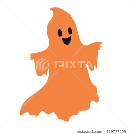 Cute ghost. Vector cartoon character illustration. 119777399