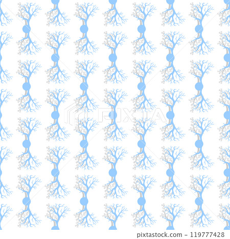 Vector pattern with herbal elements. Decorative seamless background. 119777428