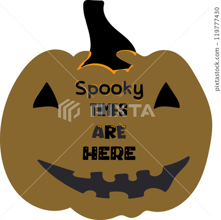 Halloween theme quote. Vector illustration. 119777430