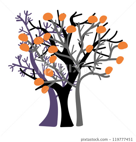 Trees. Herbal design element. Vector illustration. Trees. Herbal design element. Vector illustration. 119777451