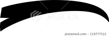 Sleek black ribbon flowing to the right, perfect for adding sophistication to projects. Versatile for web and social media. Highlight info with elegance Sleek black ribbon flowing to the right, perfect for adding sophistication to projects. Versatile for web and social media. Highlight info with elegance 119777522