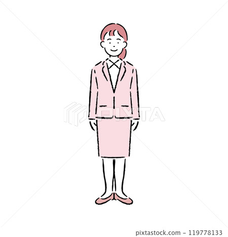 A woman in a suit 119778133