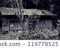 Old vacant house (monochrome) 119778525