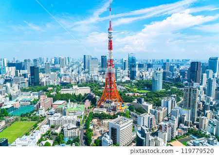 [東京]麻布台Hills前的東京鐵塔 119779520