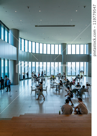 [Tokyo] A stylish space spreads out at the observation deck of Azabudai Hills 119779547