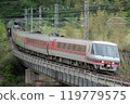 381 series Yakumo panoramic train on the Hakubi Line 119779575