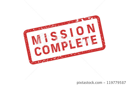 MISSION COMPLETE(任務完成) 任務完成紅色印章 MISSION COMPLETE(任務完成) 任務完成紅色印章 119779587